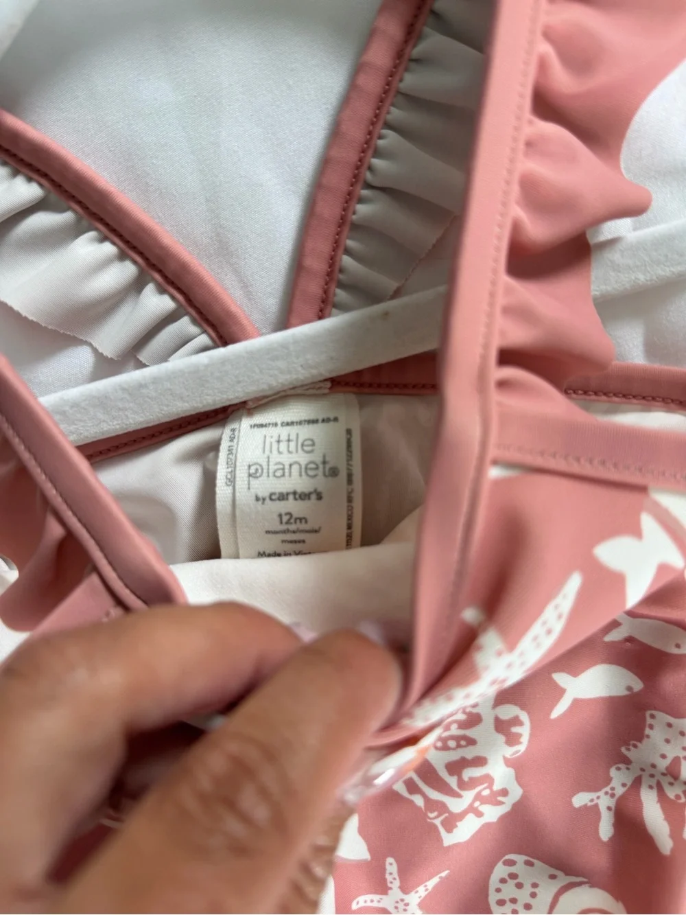 Carter's Baby Girl Sea Life swim bundle size 12m
